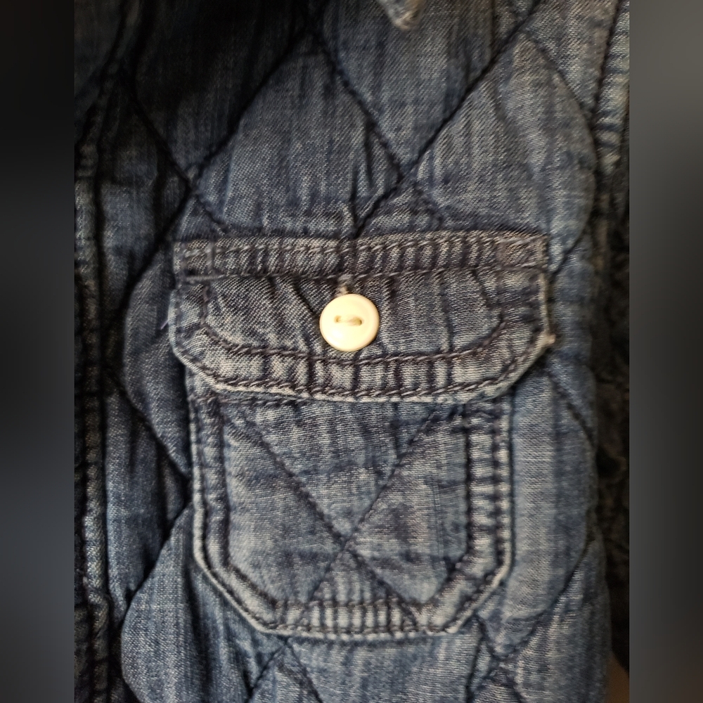 OshKosh B'gosh Kids Quilted Blue Jacket 5T - Picture 3 of 4